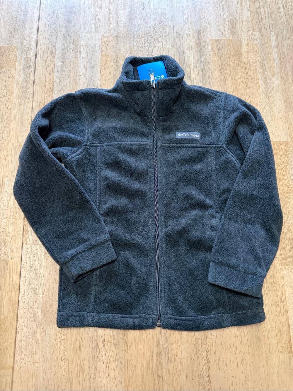Columbia Youth XS 6/7 Birch Falls Full Zip Fleece Jacket Black NWT